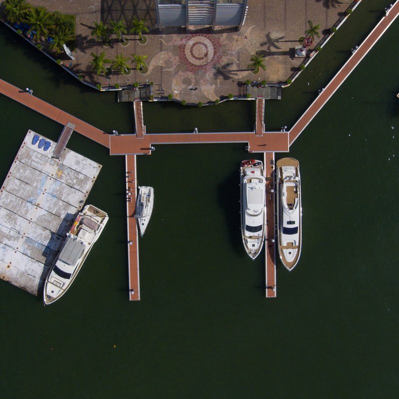 Avstraliya Standart WPC Decking Al&uuml;minium Pontoon Qayıq Yanaşı