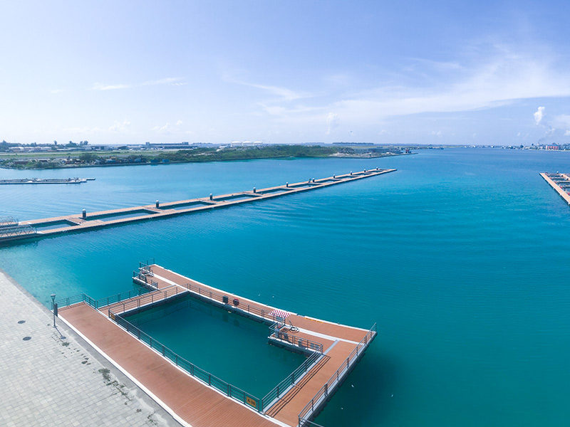 Seaplane Pontoon in Maldives